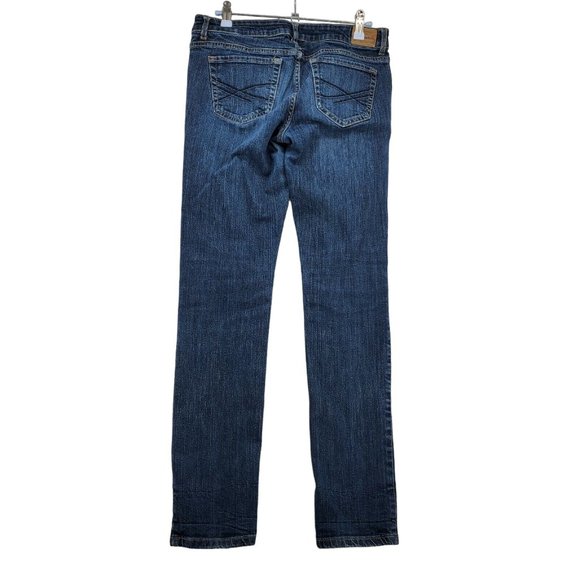 Aeropostale Jeans Women's Bayla Medium Wash Straight Leg Blue 8 - Picture 8 of 11